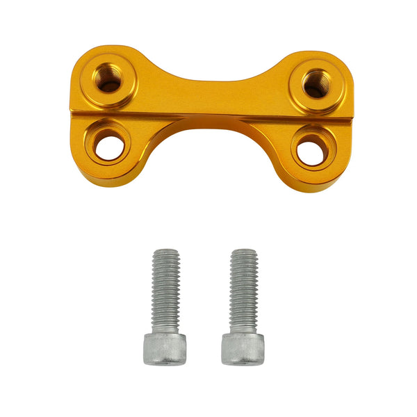 Gold 1'' Handlebar Pull Back Plate Fit For Harley Dyna 1999-2017 Softail 00-25