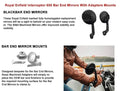 Fit For Royal Enfield Interceptor 650 "Black Bar End Mirrors With Mounts"