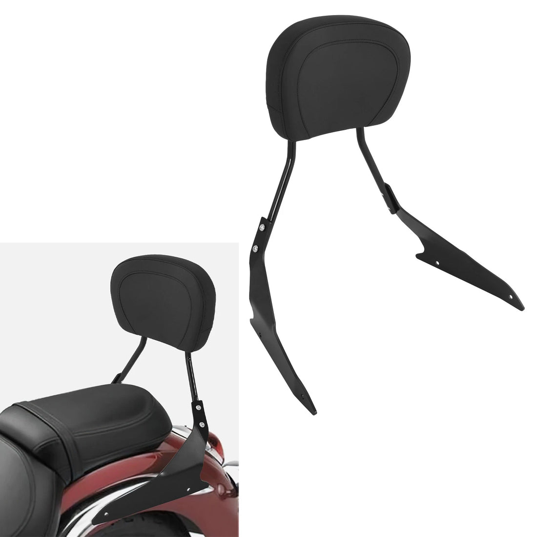 Black Sissy Bar Backrest Bracket Fit For Suzuki Boulevard M109R 2006-2024