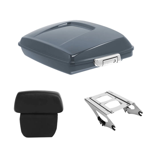 Razor Trunk Backrest Mount Rack Fit For Harley Street Glide 2014-26 Gunship Gray