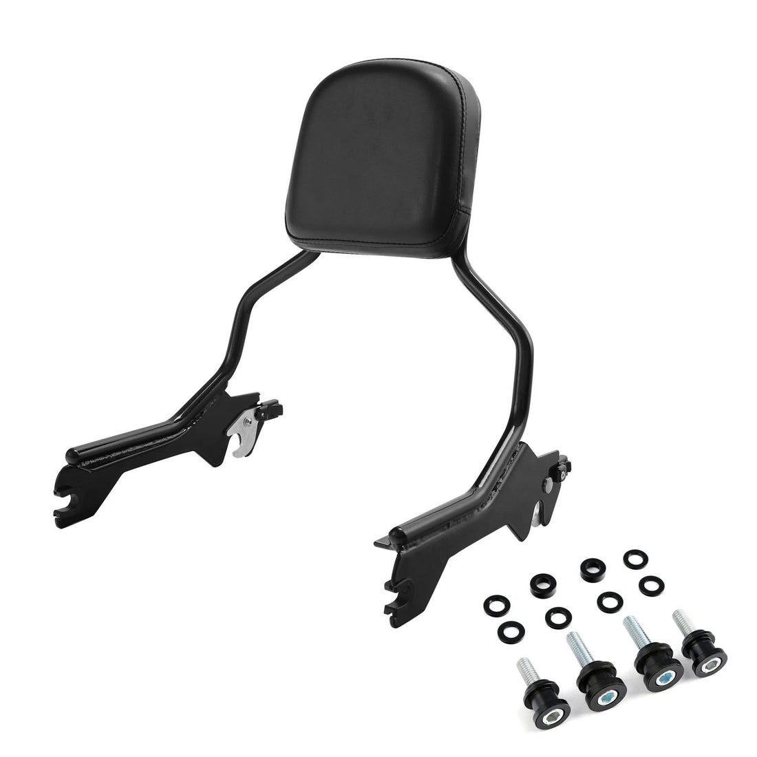 Black Sissy Bar Backrest Pad Docking Hardware Kit Fit For Harley Breakout 18-25