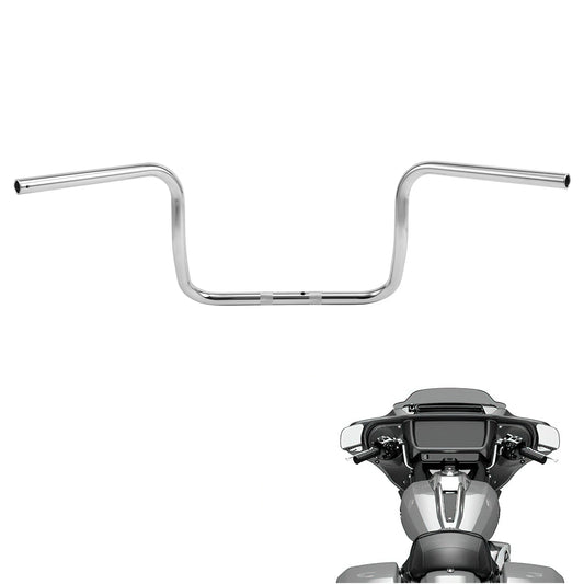 Chrome Fat 12" Rise Ape Hanger Handlebar Fit For Harley Cvo Street Glide 23-26
