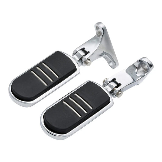 Chrome Passenger Footpeg Peg Mount Fit For Harley Touring Street Glide 1993-2025