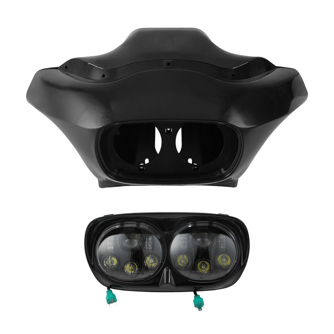 Inner Outer Fairing & LED Headlight Headlamp Fit For Harley Road Glide 1998-2013