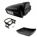 Black Chopped Trunk Mount Fit For Harley Touring Glide 1997-08 07
