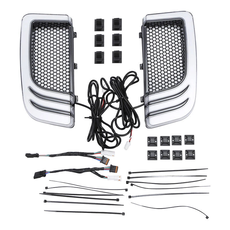 LED Fairing Lower Grills W/ Turn Signals Light Fit For Harley Street Glide 14-24