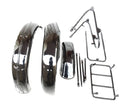fit for Norton 16H Black Painted Front & Rear Mudguard Set With Complete Stays