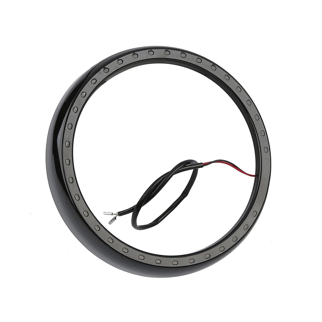 7" Headlight Trim Ring & Light For Harley Touring Road King Electra Street Glide