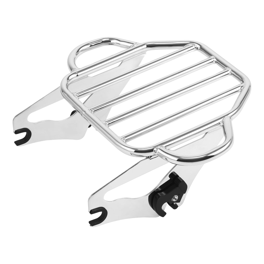 Chrome Detachable 2-Up Mount Luggage Rack Fit For Harley Touring 09-24
