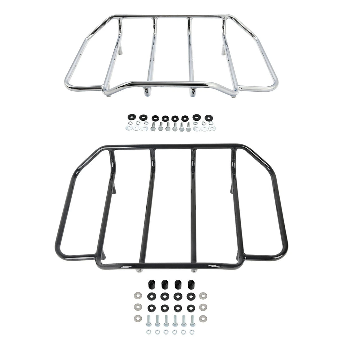 Chrome/Black Trunk Top Luggage Rack Fit For Harley Road Glide Touring 1984-2024
