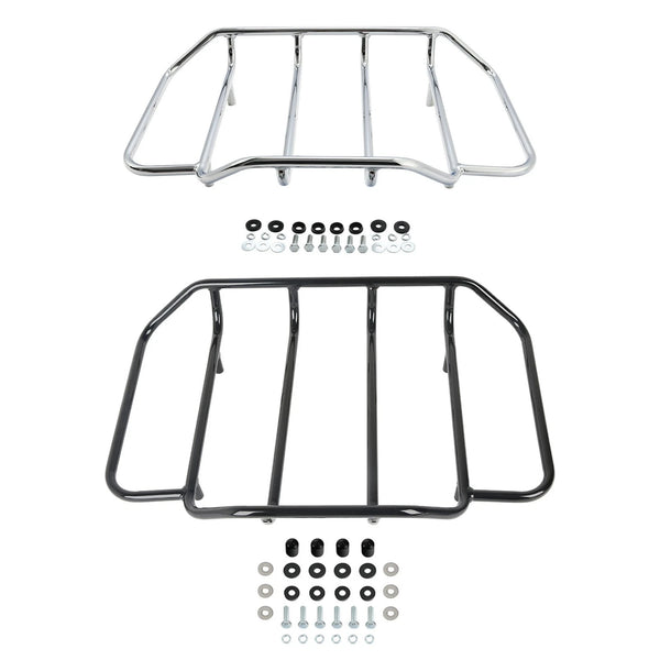 Chrome/Black Trunk Top Luggage Rack Fit For Harley Road Glide Touring 1984-2024