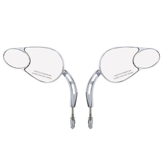 Chrome Rear View Mirrors Fit For Harley Road Glide Touring Sportster XL 1200 883