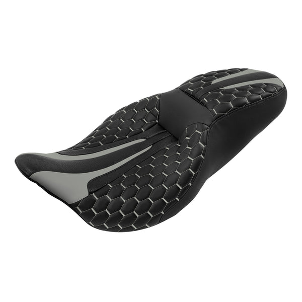 Black Gray White Driver Passenger Seat Fit For Harley Touring Road Glide 09-2023