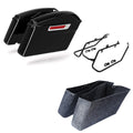 Hard Saddlebags & Conversion Brackets Fit For Harley Dyna Wide Super Glide 08-17