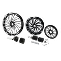 21" Front 18" Rear Wheel Rims Hub Belt Pulley Fit For Harley Touring 1997-2008