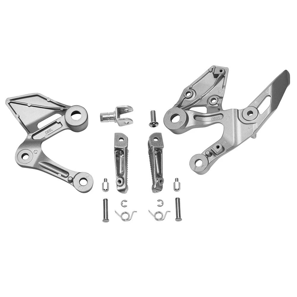 Front Foot Peg Driver Pedal Bracket Silver Fit For Yamaha MT-09 2017 2018-2020