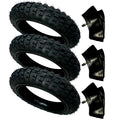HD 3) Tires And 3) Tubes Straight Stem Size 2.50-10 2.50X10 For Yamaha TTR50E