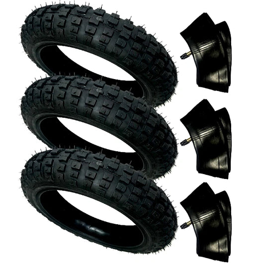 HD 3) Tires And 3) Tubes Straight Stem Size 2.50-10 2.50X10 For Yamaha TTR50E