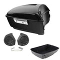 Black King Trunk w/ Speakers Pods Fit For Harley Touring Electra Glide 2014-2026