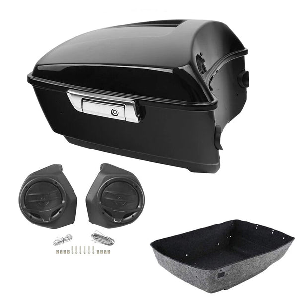 Black King Trunk w/ Speakers Pods Fit For Harley Touring Electra Glide 2014-2026