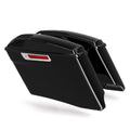 Vivid Black 4" Stretched Extended Saddle Bags Fit For Harley Street Glide 14-24