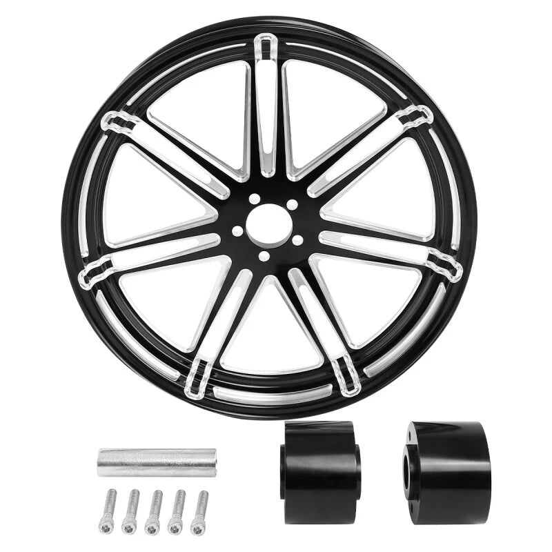 18" Front Wheel Rim & Dual Disc Hub Fit For Harley Touring Road Glide 1997-2021