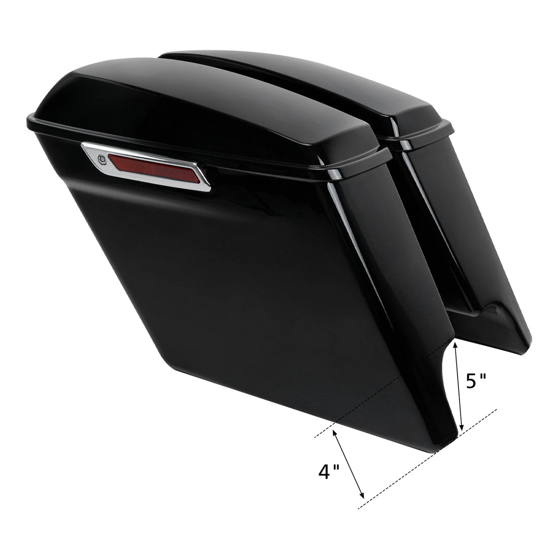 5" Stretched Hard Saddle Bags Fit For Harley Electra Street Road Glide 2014-2023