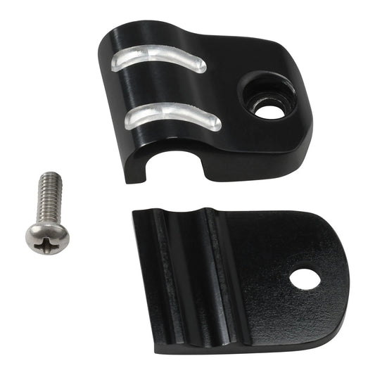 Black Aluminum Clutch Cable Clip Fit For Harley Fat Boy Deluxe Slim 2000-2017 17