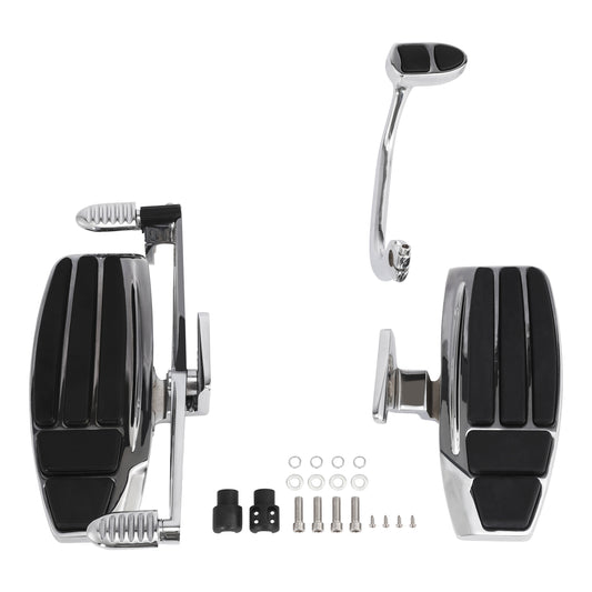 Chrome Driver Footboard Floorboard Fit For Honda Goldwing 1800 2001-17 Valkyrie