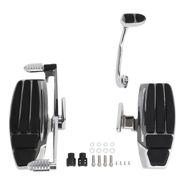 Chrome Driver Footboard Floorboard Fit For Honda Goldwing 1800 2001-17 Valkyrie