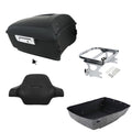 Matte King Trunk Backrest Pad Two-Up Mount Rack Fit For Harley Touring 1997-2008