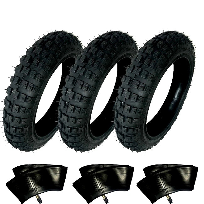 HD 3) Tires And 3) Tubes Straight Stem Size 2.50-10 2.50X10 For Honda XR50 10"