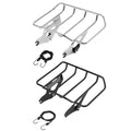 Chrome/Gloss Black Quick Release Luggage Rack Fit For Harley Road Glide 14-25