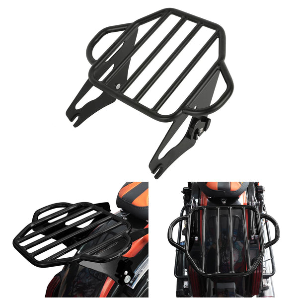 Detachable 2-Up Luggage Rack Fit For Harley Touring Road King Street Glide 09-25