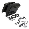 5" Stretched Hard Saddlebag & Bracket Fit For Harley Softail Deluxe Flstn 84-17