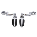 Chrome 1 1/4" Highway Engine Guard Foot Pegs Mount Fit For Harley Softail Deluxe