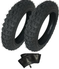 Pair OF HD Tires + 1 Tube Straight Stem 2.50-10 2.50X10 For Yamaha Peewee 50 10"