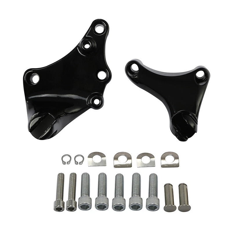 Passenger Footpeg Mounting Brackets Fit For Harley Sportster XL883 1200 14-22