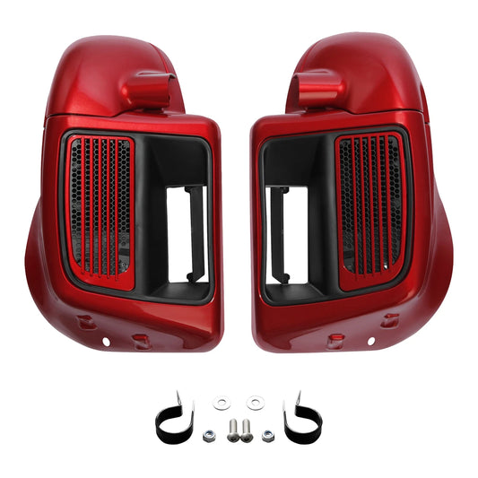 Lower Vented Fairings Fit For Harley Touring Road Glide 14-23 Wicked Red Glossy