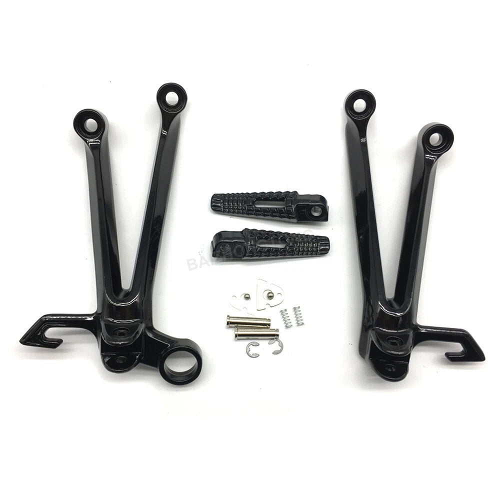 For 2005 2006 Suzuki GSXR1000 Motorcycle Rear Passenger Foot Peg Bracket Black