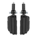 Black Passenger Footpeg Footrest Support Mount Fit For Harley Softail 2000-2006