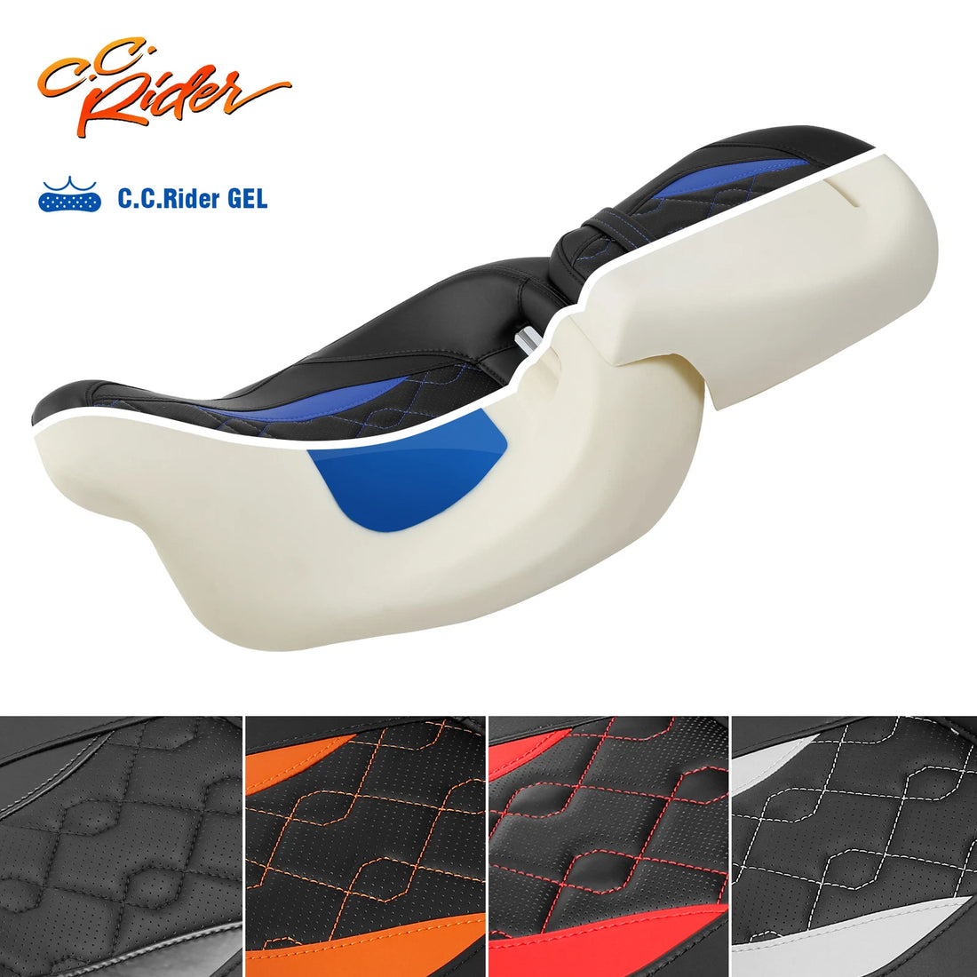 Driver Passenger Gel Seat Fit For Harley Touring CVO Limited FLHTKSE 09-23