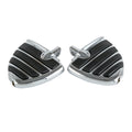 Chrome Footpegs Foot Pegs Fit For Harley Davidson Touring V-Rod Cruiser Wing