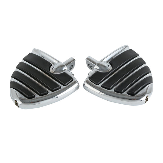 Chrome Footpegs Foot Pegs Fit For Harley Davidson Touring V-Rod Cruiser Wing