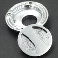 Silver Keyless Fuel Tank Caps Fit for Yamaha YZF R6 1999-2019/YZF R6S 2001-2009