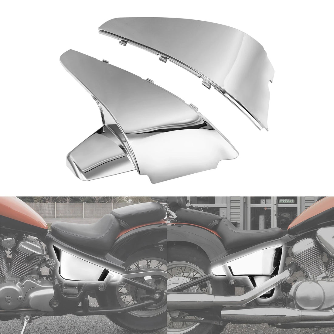 Battery Side Fairing Cover Fit For Honda Shadow VT600 VLX600 STEED400 1988-1998