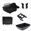 King Trunk Backrest Mount Plate Docking Kit Fit For Harley Touring Flhr 2014-26
