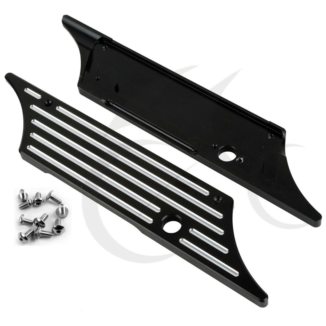 Black Hard Saddlebags Bags Latches Covers Face Fit For Harley Touring 1993-2013