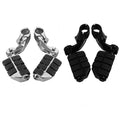 1 1/4" Chrome/Black Short Angled Highway Bar Footpeg Pegs Mount Fit For Harley