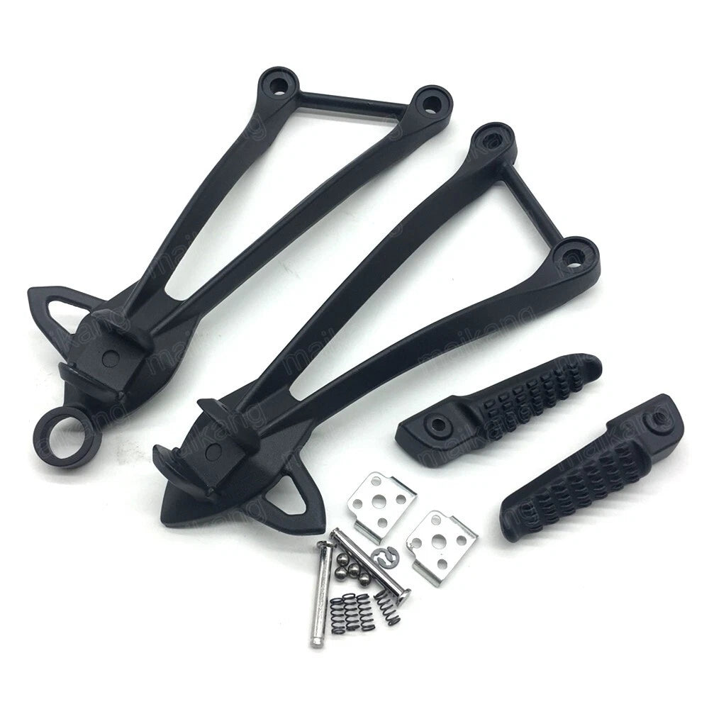Black Rear Pedal Foot Peg Bracket Fits Kawasaki ZX6R 2009-2023 ZX10R 2008-2010